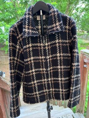 Weave of the Irish Tartan Plaid Zip Up Wool Jacket